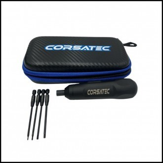 Corsatec - Elektrischer Schraubendreher + Bits + Tasche