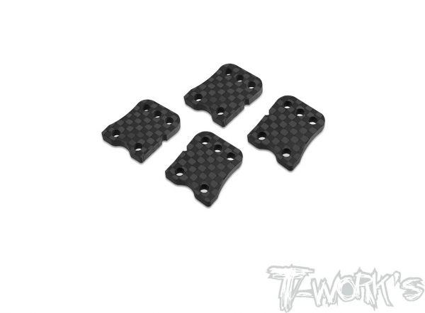 T-Works Carbon Radträgerverlängerung (hinten) - für Mugen MBX8R (4 Stück)