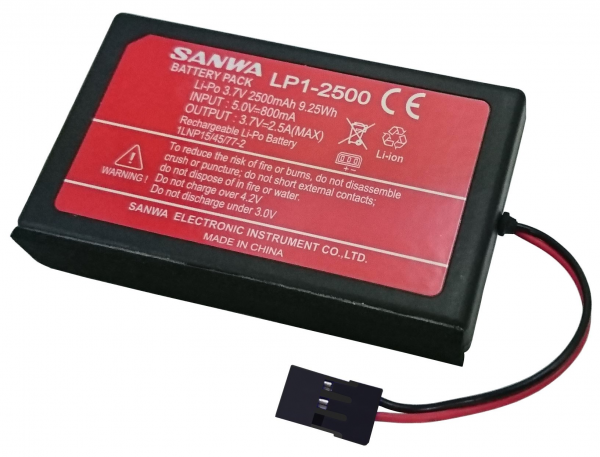 Sanwa - Li-Po Battery LP1-2500 3,7V Type-C for M17S/Exzes ZIII/M17/MT-5