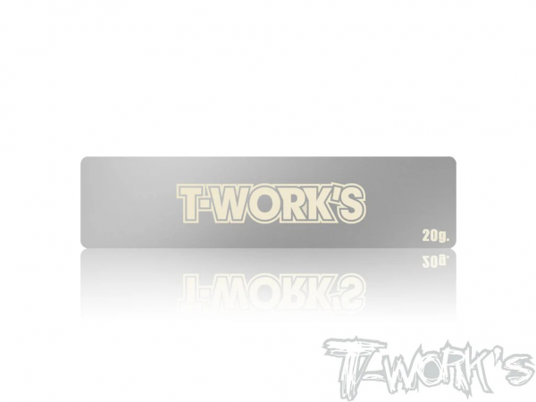 T-works - Narrow Battery Weight 20g (34x135mm)