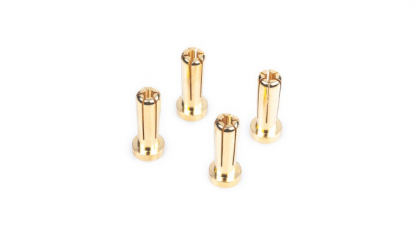 LRP - 5mm Gold Steckverbinder - 18mm lang (4 Stück)