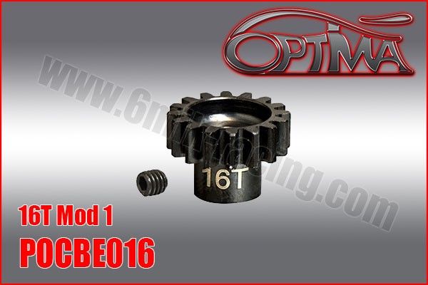 16T 1/8th Pinion 5mm Bore Mod 1