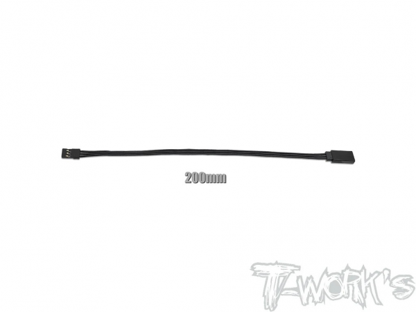 T-Works Kabelverlängerung für Servo - Schwarz - 200mm